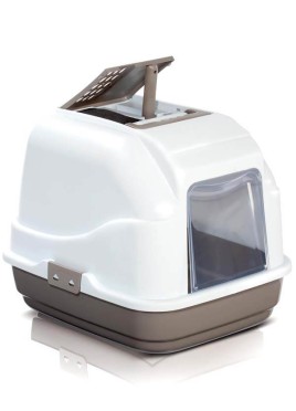 IMAC Easy Cat Litter Covered Box - Dove Grey - (LxWxH - 19.5x15.5x15.5 inch)